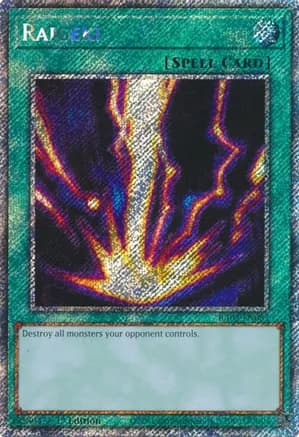 Raigeki (Platinum Secret Rare) — Quarter Century Bonanza