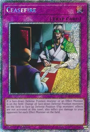 Ceasefire (Platinum Secret Rare) — Quarter Century Bonanza