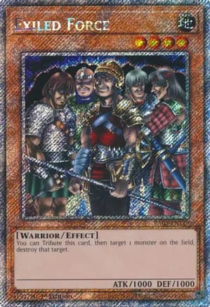 Exiled Force (Platinum Secret Rare) — Quarter Century Bonanza