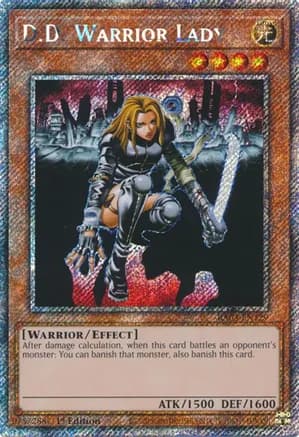 D.D. Warrior Lady (Platinum Secret Rare) — Quarter Century Bonanza