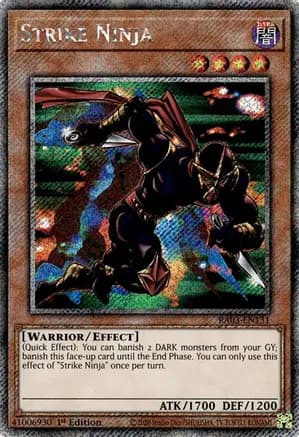 Strike Ninja (Platinum Secret Rare) — Quarter Century Bonanza