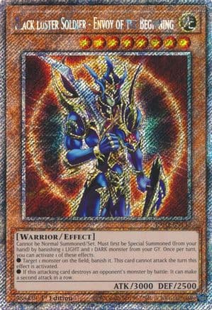 Black Luster Soldier - Envoy of the Beginning (Platinum Secret Rare) — Quarter Century Bonanza