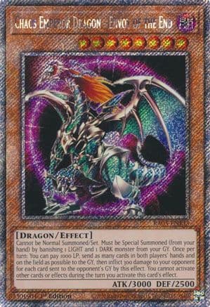Chaos Emperor Dragon - Envoy of the End (Platinum Secret Rare) — Quarter Century Bonanza