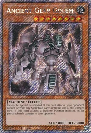 Ancient Gear Golem (Platinum Secret Rare) — Quarter Century Bonanza