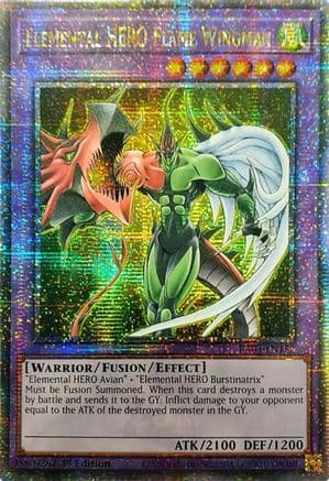 Elemental HERO Flame Wingman (Quarter Century Secret Rare) — Quarter Century Bonanza