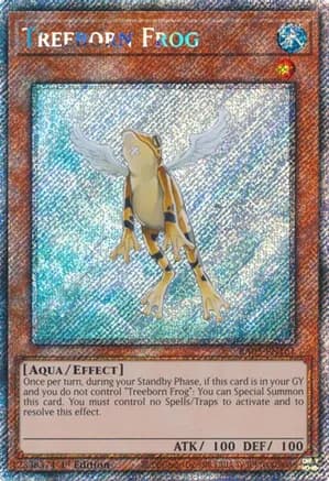 Treeborn Frog (Platinum Secret Rare) — Quarter Century Bonanza