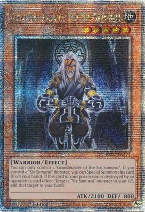 Grandmaster of the Six Samurai (Quarter Century Secret Rare) — Quarter Century Bonanza