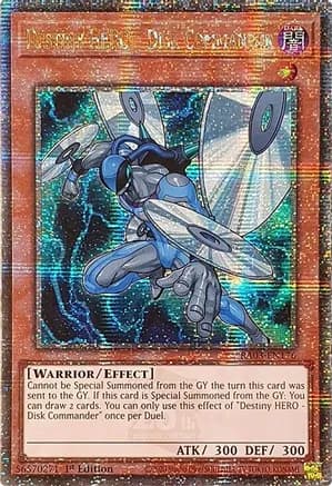 Destiny HERO - Disk Commander (Quarter Century Secret Rare) — Quarter Century Bonanza