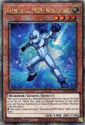 Elemental HERO Neos Alius (Quarter Century Secret Rare) — Quarter Century Bonanza