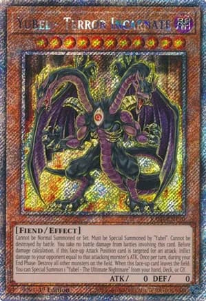 Yubel - Terror Incarnate (Platinum Secret Rare) — Quarter Century Bonanza
