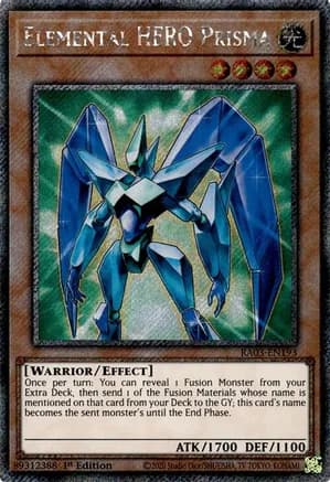 Elemental HERO Prisma (Platinum Secret Rare) — Quarter Century Bonanza