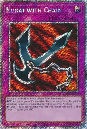 Kunai with Chain (Platinum Secret Rare) — Quarter Century Bonanza
