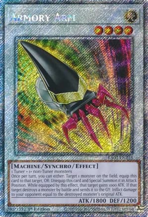 Armory Arm (Platinum Secret Rare) — Quarter Century Bonanza