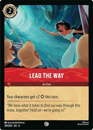 Lead the Way — Azurite Sea Disney Lorcana card by Amanda MacFarlane
