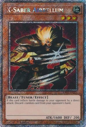 X-Saber Airbellum (Platinum Secret Rare) — Quarter Century Bonanza
