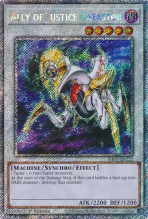 Ally of Justice Catastor (Platinum Secret Rare) — Quarter Century Bonanza