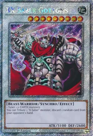 XX-Saber Gottoms (Platinum Secret Rare) — Quarter Century Bonanza