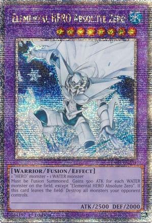Elemental HERO Absolute Zero (Quarter Century Secret Rare) — Quarter Century Bonanza
