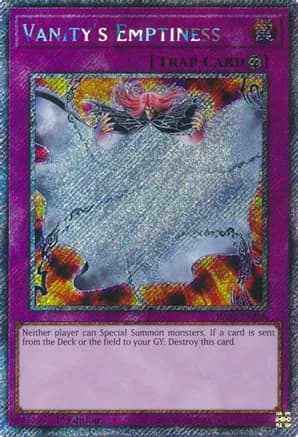 Vanity's Emptiness (Platinum Secret Rare) — Quarter Century Bonanza