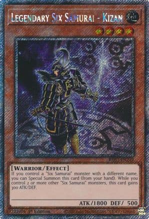 Legendary Six Samurai - Kizan (Platinum Secret Rare) — Quarter Century Bonanza