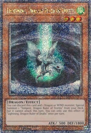 Lightning, Dragon Ruler of Drafts (Quarter Century Secret Rare) — Quarter Century Bonanza