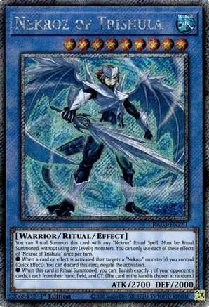 Nekroz of Trishula (Platinum Secret Rare) — Quarter Century Bonanza