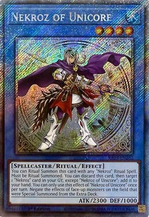 Nekroz of Unicore (Platinum Secret Rare) — Quarter Century Bonanza
