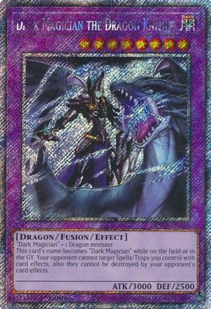 Dark Magician the Dragon Knight (Platinum Secret Rare) — Quarter Century Bonanza