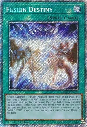 Fusion Destiny (Platinum Secret Rare) — Quarter Century Bonanza