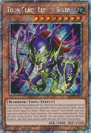 Toon Black Luster Soldier (Platinum Secret Rare) — Quarter Century Bonanza