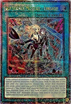 Sky Striker Mobilize - Linkage! (Quarter Century Secret Rare) — Yu-Gi-Oh! card