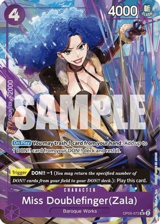 Miss Doublefinger(Zala) (Full Art) — Premium Booster -The Best-