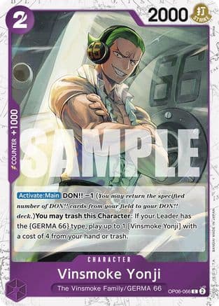 Vinsmoke Yonji (OP06-066) (Jolly Roger Foil) — Premium Booster -The Best-