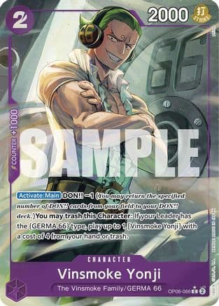 Vinsmoke Yonji (OP06-066) (Full Art) — Premium Booster -The Best-