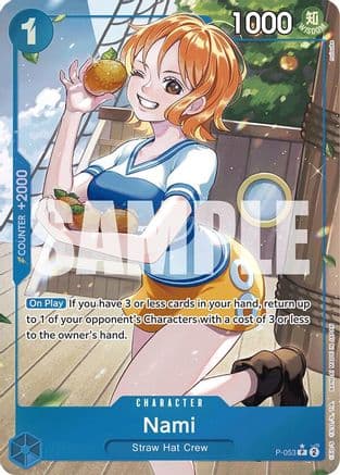 Nami (P-053) (Full Art) — Premium Booster -The Best-