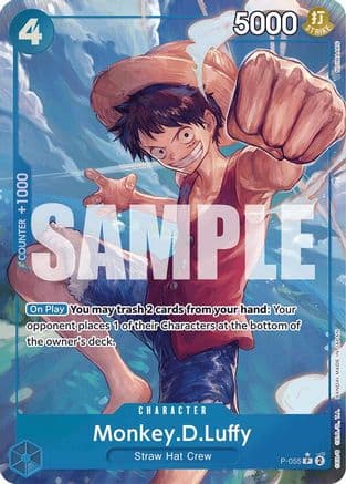 Monkey.D.Luffy (P-055) (Full Art) — Premium Booster -The Best-