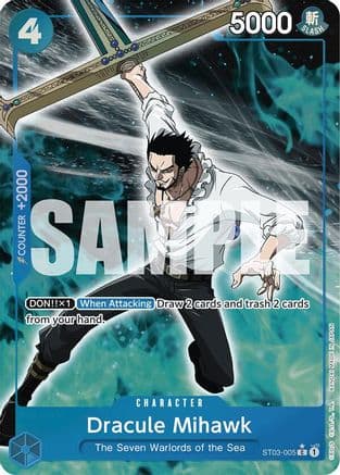 Dracule Mihawk (ST03-005) (Full Art) — Premium Booster -The Best- One Piece Card Game card by BANPRESTO MADE IN JAPAN
