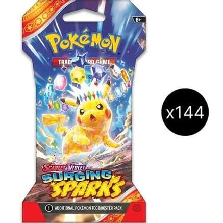 Surging Sparks Sleeved Booster Pack Case — SV08: Surging Sparks
