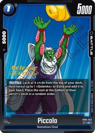 Piccolo - FB04-042 — Ultra Limit Release Event Cards
