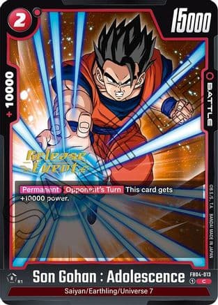 Son Gohan : Adolescence - FB04-013 — Ultra Limit Release Event Cards