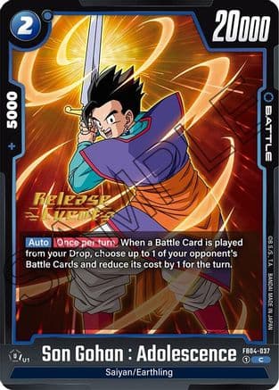 Son Gohan : Adolescence - FB04-037 — Ultra Limit Release Event Cards