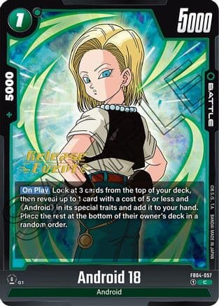 Android 18 — Ultra Limit Release Event Cards