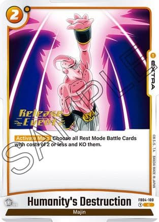 Humanity's Destruction — Ultra Limit Release Event Cards