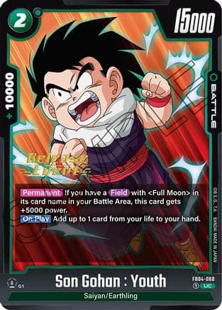 Son Gohan : Youth — Ultra Limit Release Event Cards