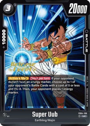 Super Uub — Ultra Limit Release Event Cards