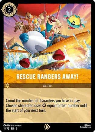 Rescue Rangers Away! — Disney Lorcana Promo Cards Disney Lorcana card by Mariana Moreno