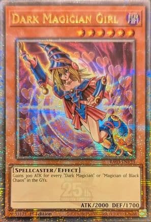 Dark Magician Girl (Quarter Century Secret Rare) (C) — Quarter Century Bonanza