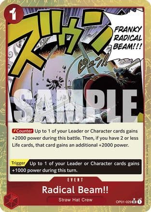 Radical Beam!! (Textured Foil) — Premium Booster -The Best-