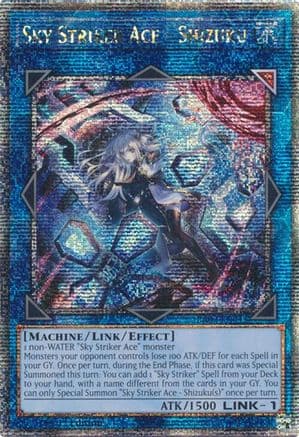 Sky Striker Ace - Shizuku (Alternate Art) (Quarter Century Secret Rare) — Quarter Century Bonanza
