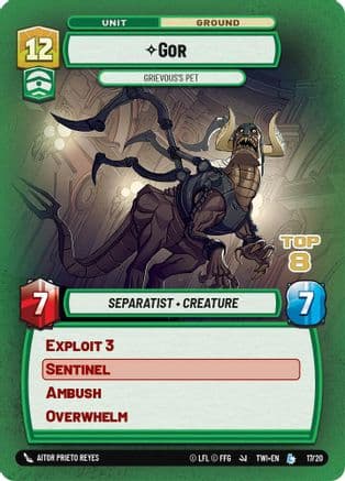 Gor - Grievous's Pet (Top 8) — Organized Play Promos